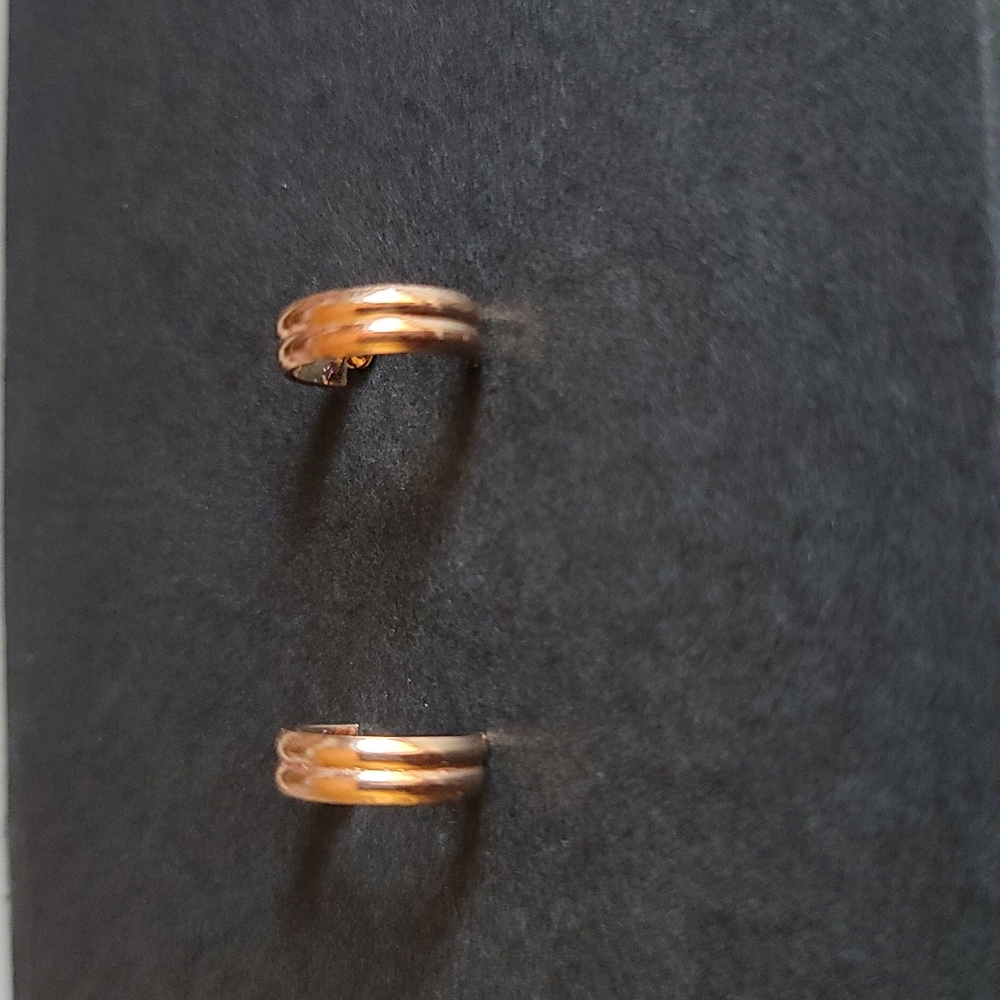 Small Gold Plated Hoop Earrings